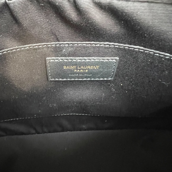 Saint Laurent Lou Medium YSL Quilted Camera Crossbody Bag with Pocket - Picture 9 of 10